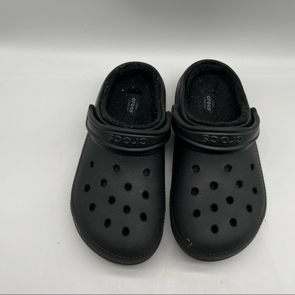 Crocs Classic Lined Clog Black Size 5M 7W - Picture 2 of 6